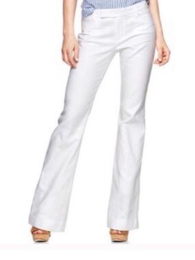 GAP Modern Boot 10 Tall White Pants